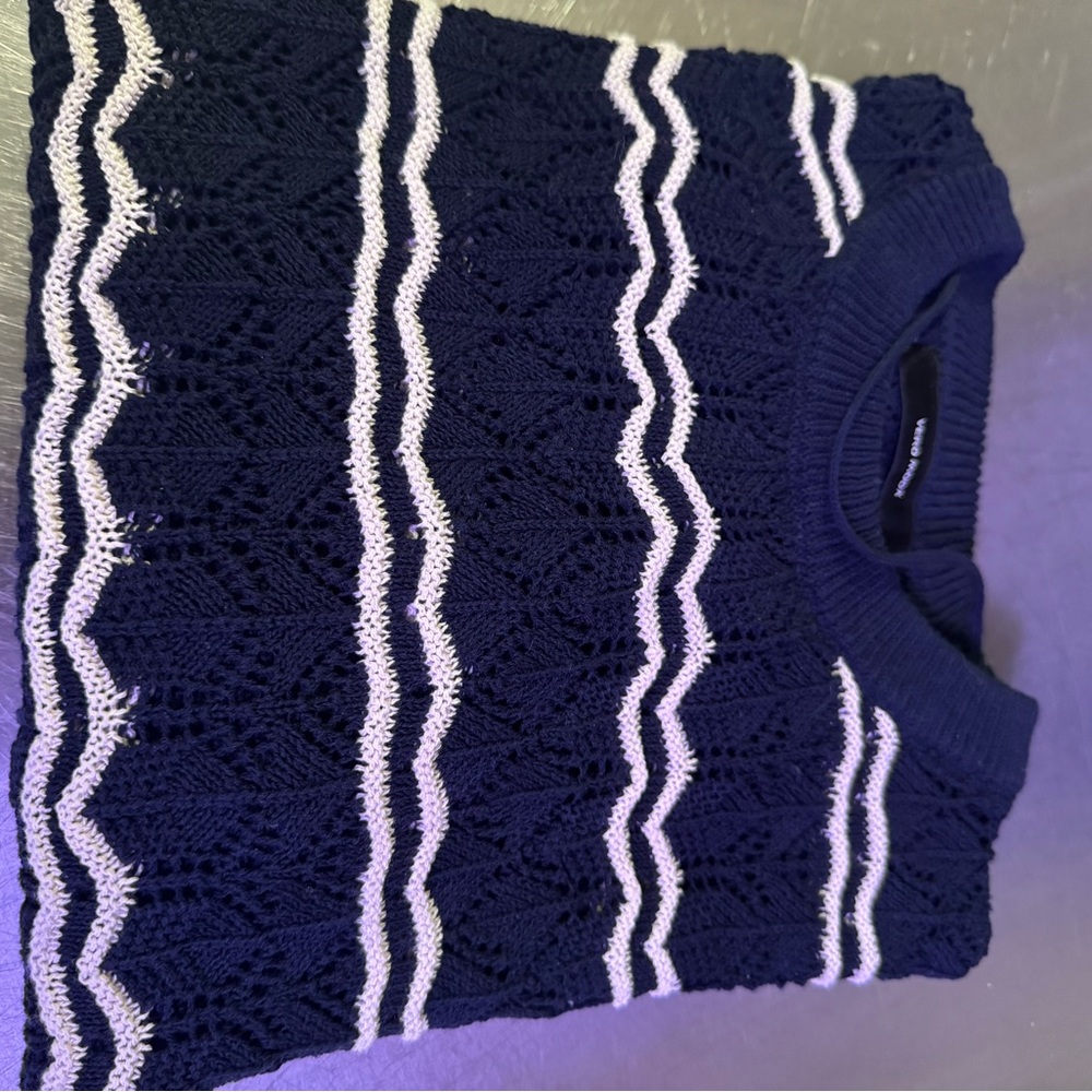Navy and White Striped Sweater! Vera Moda Brand! - Picture 6 of 6